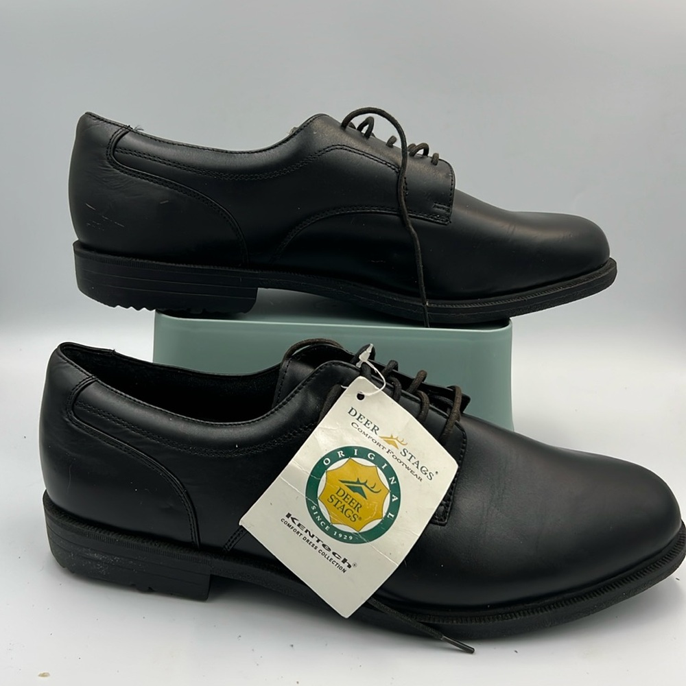 NEW Vintage Deer Stags Broker Dress Leather comfort shoes T-18 Size 13 Black